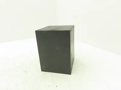 Delrin Acetal Plastic Rectangular Bar Black 4 x 4-3/8 x 5-1/2" Millable Cubic
