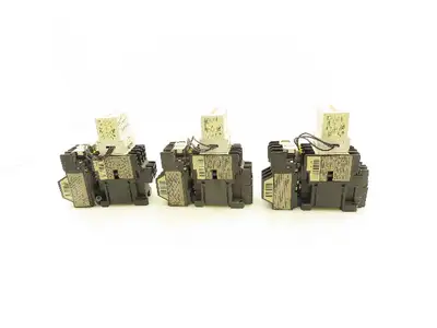 Fuji Electric TR-0N Contactor Overload Relay 110V Coil Assembly Lot of 3