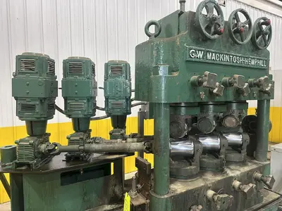USED MACK-HEMP #924R ROTARY 6-ROLL TUBE & PIPE STRAIGHTENER (14624)
