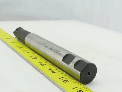 Harroun HIBF 100-800-100 FBV 1" Carbide Indexing Flat Bottom Cutter 1" Shank 8"L
