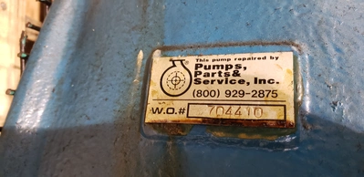 Goulds 3x4-10 Pump In-Line Process Pump w/ US Motors 75hp, 3570r