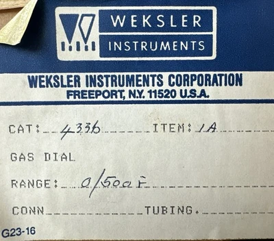 NEW Weksler 4336