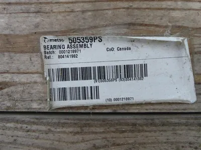Metso 505359PS Drive End Pump Bearing Assembly Used