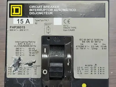 USED SQUARE D FHP36015
