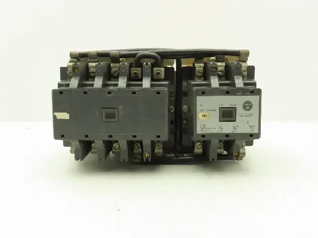 Westinghouse 277A459G01 Motor Starter 600V 90A 50 Hp 110V Coil 6 Pole 2 Speed