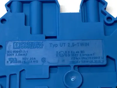 New | in-Stock PHOENIX CONTACT UT 2,5-TWIN BU, 3044526 Terminal Blocks | Maverick Industrial Sales #1106751