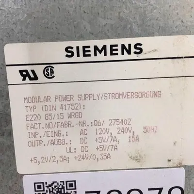 USED SIEMENS E220G5/15WRGD