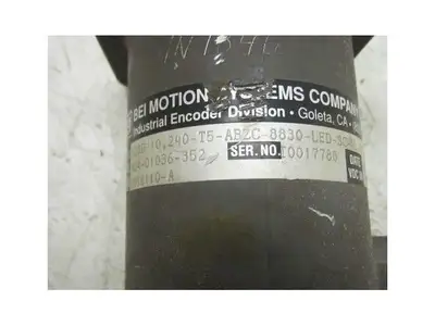 BEI Encoder H38D-10,2240-T5-ABZC-8830-LED-SC-UL-S P/N 924-01036-352