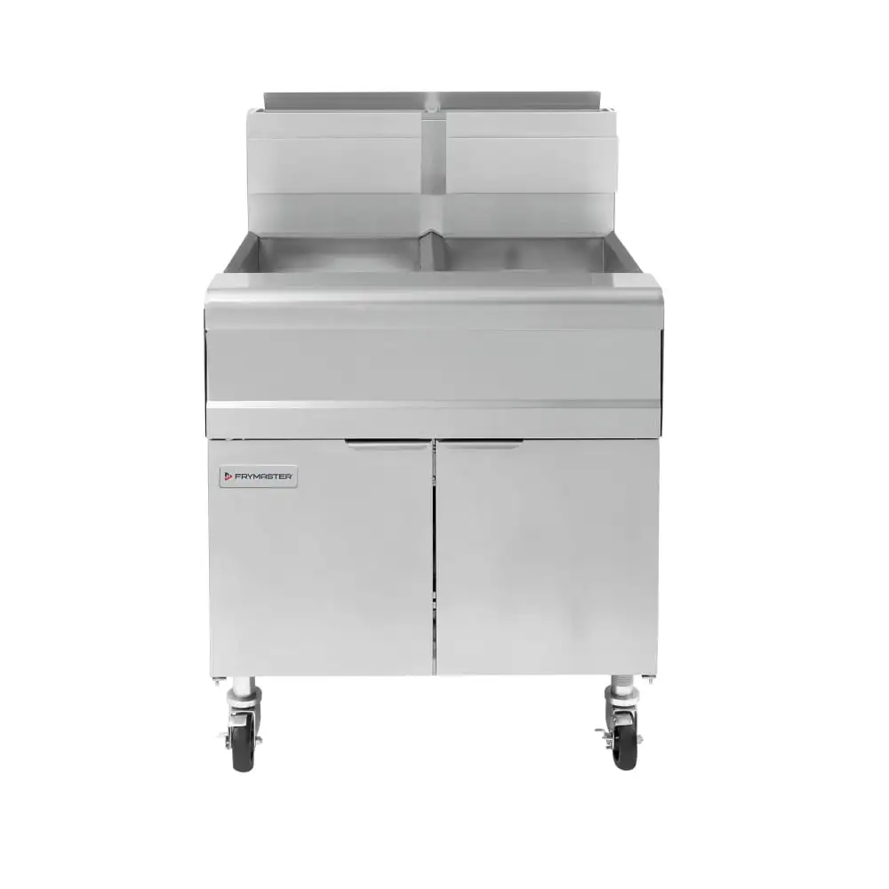 Frymaster MJ240 Gas Fryer - (2) 40 Lb Vats, Floor Model, Natural Gas