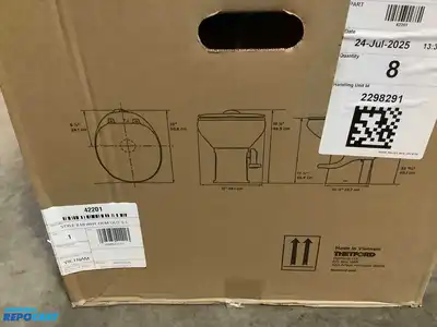 Thetford Aqua-Magic Style II Hybrid Ceramic Bowl on Polypropylene Base Toilet, High, White, OEM...