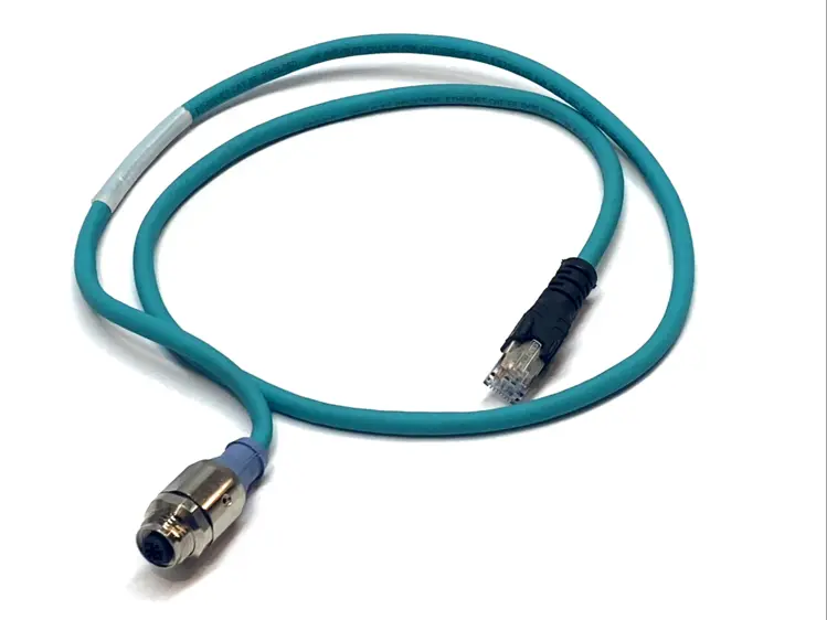 Used TURCK ETHERNET CORDSET RJ45 TO M12 D-CODE 1M U-03569 Cable & Wire | Maverick Industrial Sales #1102596