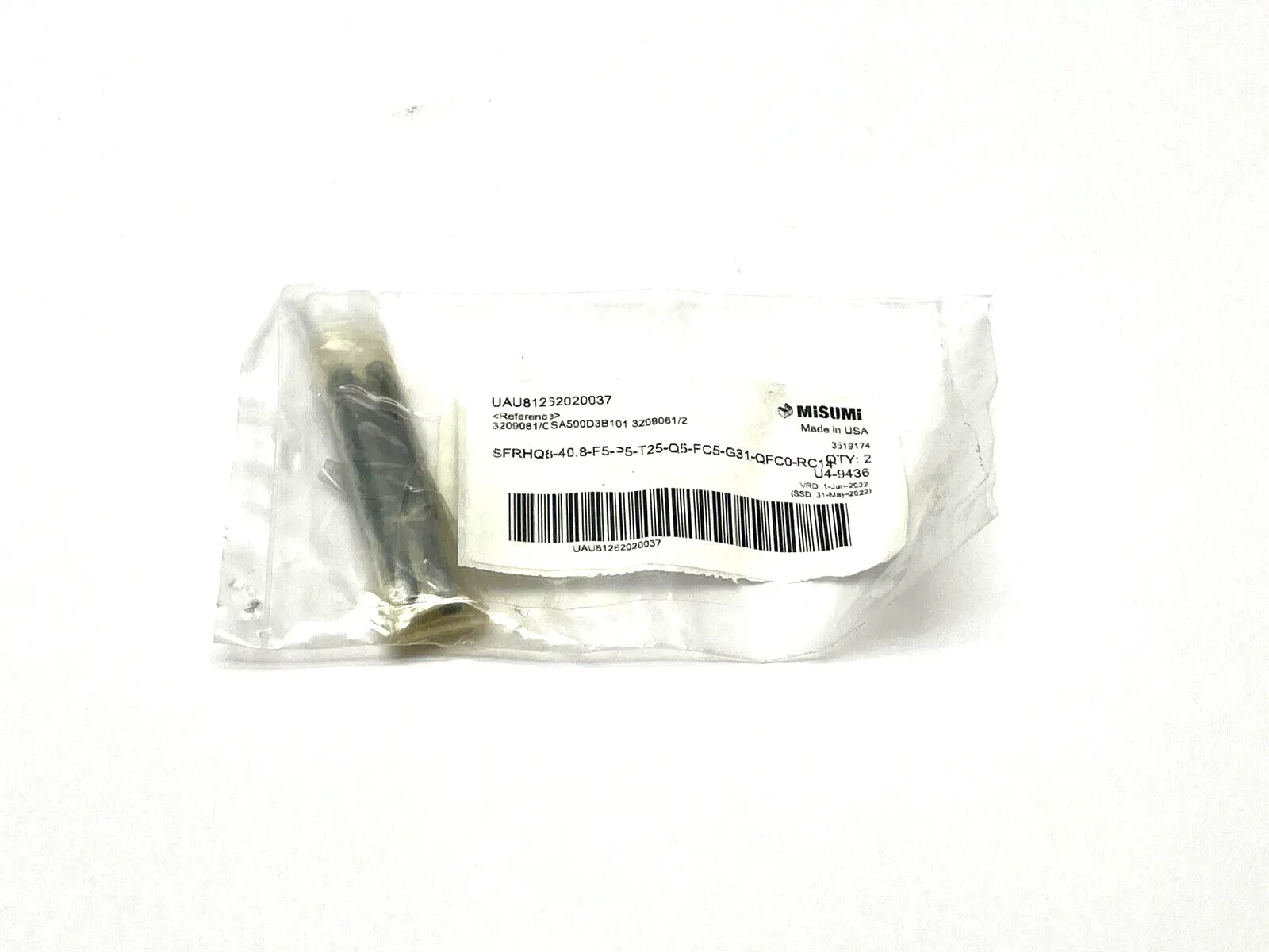 SFRHQ8-40.8-F5-P5-T25-Q5-FC5-G31-QFC0-RC14 | MiSUMi  Rotary Shaft LOT OF 2 - New