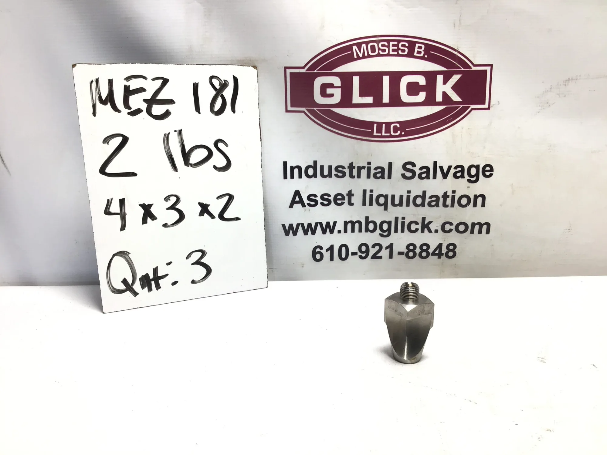 S.S Co Flat Jet Spraying Systems Deflector FlatJet Nozzle