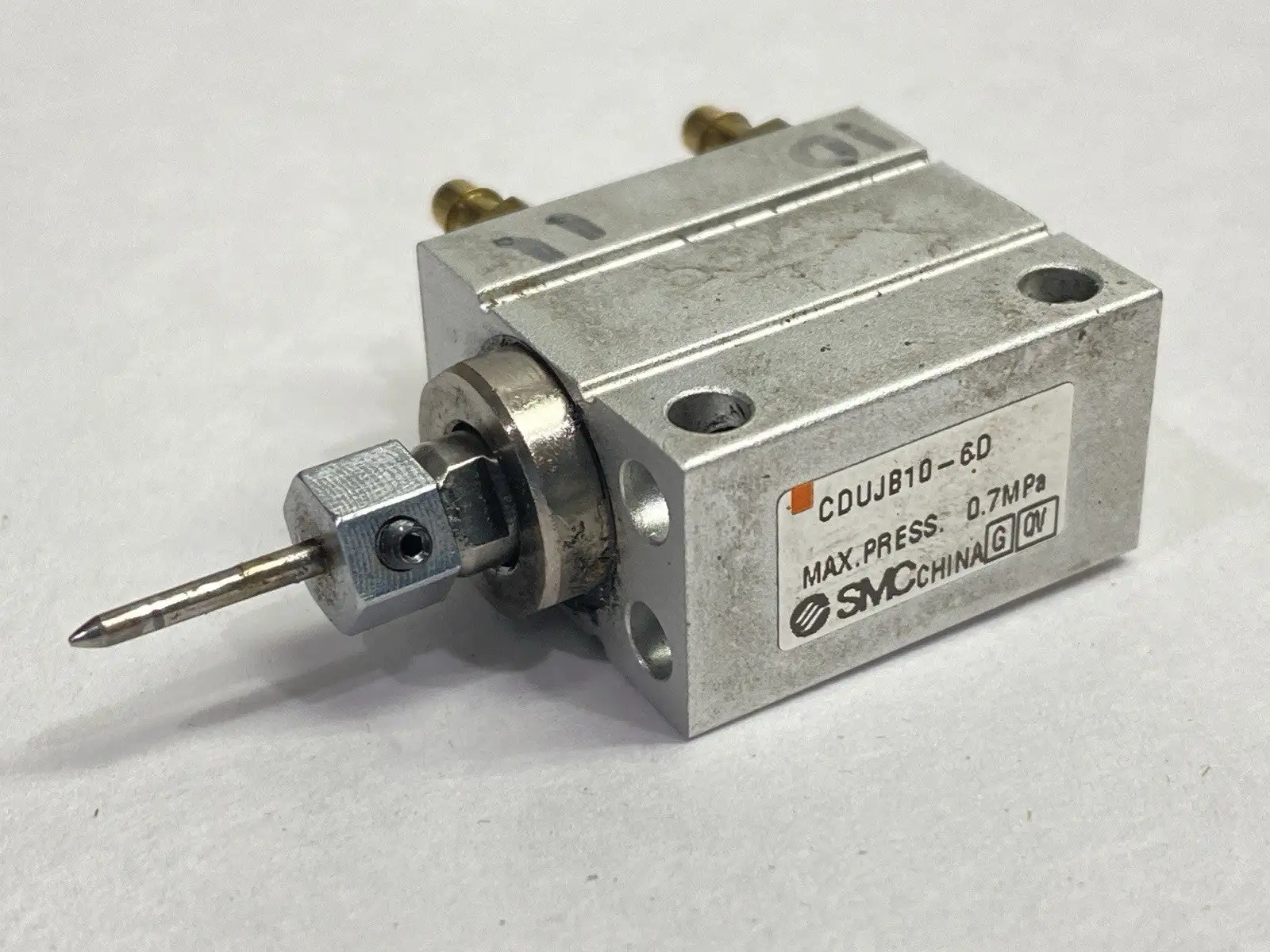 USED SMC PNEUMATIC MINIATURE FREE MOUNT CYLINDER 10MM BORE 6MM STROKE