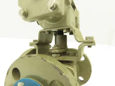 NDV Nippon EPN1304NB-L2 DN20 3/4" Flanged 3-Way Ball Valve & Pneumatic Actuator