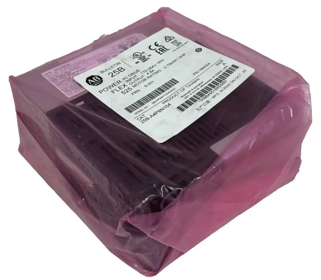 NEW ALLEN BRADLEY 25B-A4P8N104 POWERFLEX 525 1.0HP SER. A 25BA4P8N104
