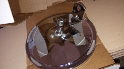 King of the Road Mirrors Inc. 6" Convex Ballstud Mirror - Chrome ( BOLT ON)