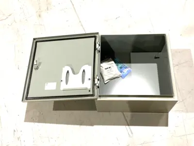 New | in-Stock Saginaw Control & Engineering Enclosure 20" x 20" x 10" Gray Electrical Boxes Michigan US | Maverick Industrial Sales #1475158