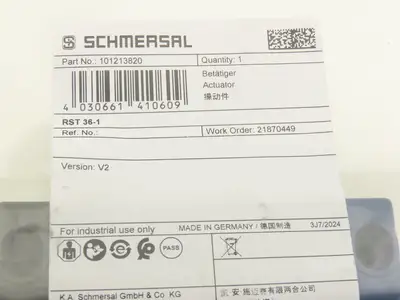 Schmersal RST 36-1 Safety Interlock Switch Sensor Actuator 101213820