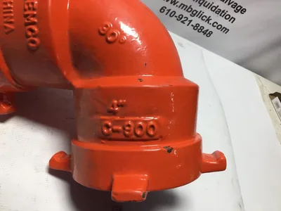 Leemco SBD-490B 4″ elbow ductile Iron pipe elbow DPS (C900) 90 deg 80-100 deflection