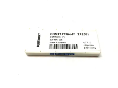 NEW SECO DURATOMIC TURNING INSERT DCMT11T304-F1, TP2501