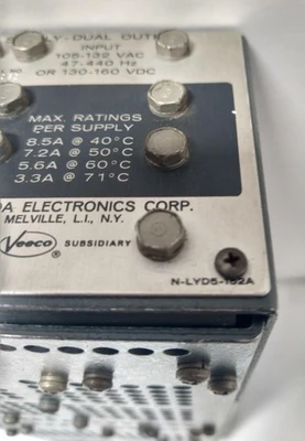 Lambda N-LYD5-152A Dual Output Regulated Power Supply ±12–15V 8.5A 130VDC