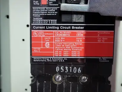 Dual 15A Circuit Breaker MCC Bucket