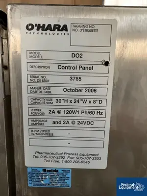USED O'HARA O'Hara Technologies Tray Drying Oven, S/S, Model 200K