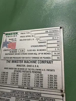 USED MINSTER 6SS
