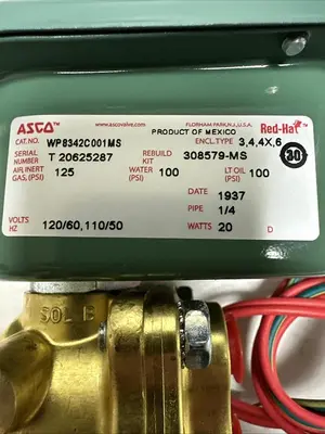 New | in-Stock ASCO WP8342C001MS Solenoid Valves Ohio US | Surplus Asset Holdings #1242531