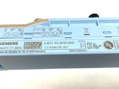 USED SIEMENS DIGITAL INPUT/OUTPUT MODULE DIQ 4+DQ 4X24VDC/0.5A 8XM8