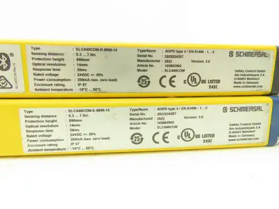 Schmersal SLC440COM-ER-0890-14 Safety Light Curtain Transmitter & Receiver Set