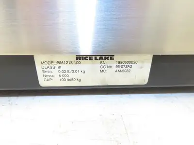 Used RICE LAKE _UNKNOWN_ Scales Indiana US | Arrow Industrial #1185489