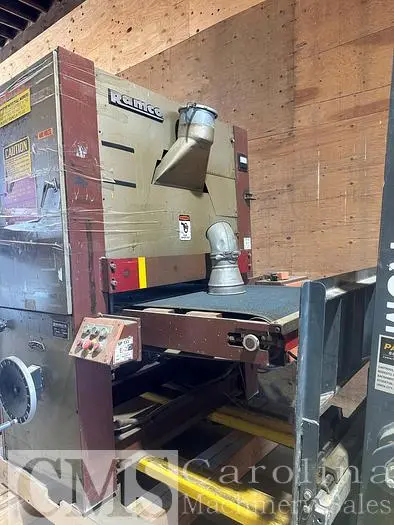 Used RAMCO WIDE BELT SANDER MODEL 37T/84 Disc Belt Sanders (woodworking) | CAROLINA MACHINERY SALES #421344
