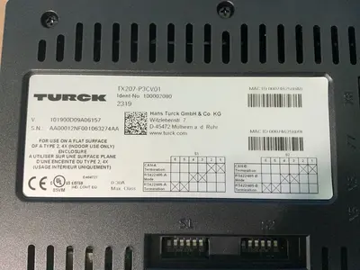 Used TURCK TX207P3CV01 Automation Control (HMI) Ohio US | HGR 24 #1452461