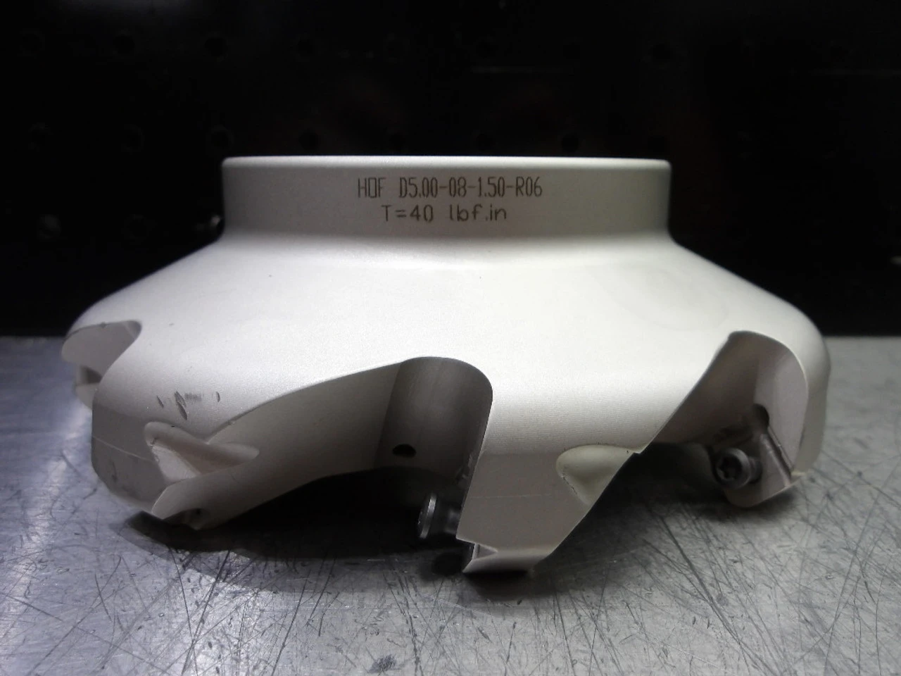 Iscar 5" Coolant Thru Indexable Facemill 1.5" Arbor HOF D5.00-08-1.50-R06 (LOC2608A)