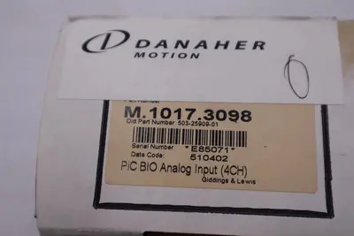 NEW Giddings & Lewis M.1017.3098 503-25909-01 4 CH I/O Module STOCK H1770