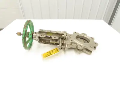 Rovalve Technaflow S17D04-MH-D2 4" Stainless Knife Gate Valve Rising Stem #150