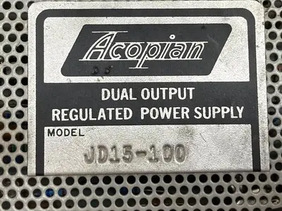 Used ACOPIAN JD15-100 Miscellaneous Equipment (Electrical & Power) | Surplus Asset Holdings #1195635