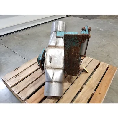 Used 6"Ø Stainless Steel Dry Bulk Diverter Valve