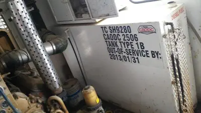 USED OILWELL S-640-5 TRIPLEX WELL SERVICING REVERSING MUD PUMP