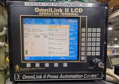 220 TON AIDA MODEL #PMX-LS-200H SSDC STRAIGHT SIDE PRESS, 7.87" STROKE: STOCK #22214