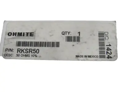 NEW OHMITE RKSR50 RHEOSTAT .50 OHMS 10%