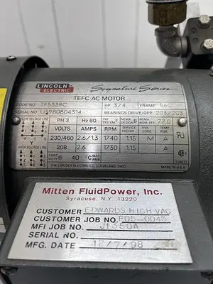 Used LINCON LINCON TP5339C HP 3/4 PH3 HZ60, PARKER D1VW8CNYCF, OMEGA PSW800 Parts (Hydraulics and Pneumatics) | ND Industrial Surplus #1215318