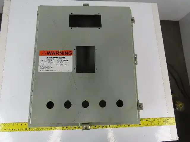 24"x20"x10" Hinged Door Wall Mount Electrical Enclosure W/Back Plate