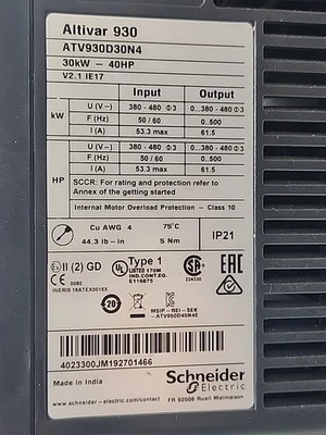 USED Schneider Electric ATV930D30N4