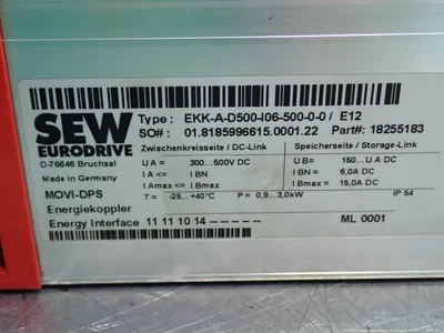 USED SEW EURODRIVE EKKAD500I0650000