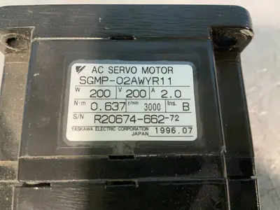 Used 1996 YASKAWA / MOTOMAN SGMP02AWYR11 Motors (misc) Ohio US | HGR 24 #1460640