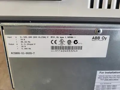 NEW ABB ACS800-U1-0020-7