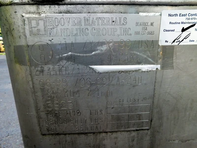 USED HOOVER MATERIALS 350 GALLON